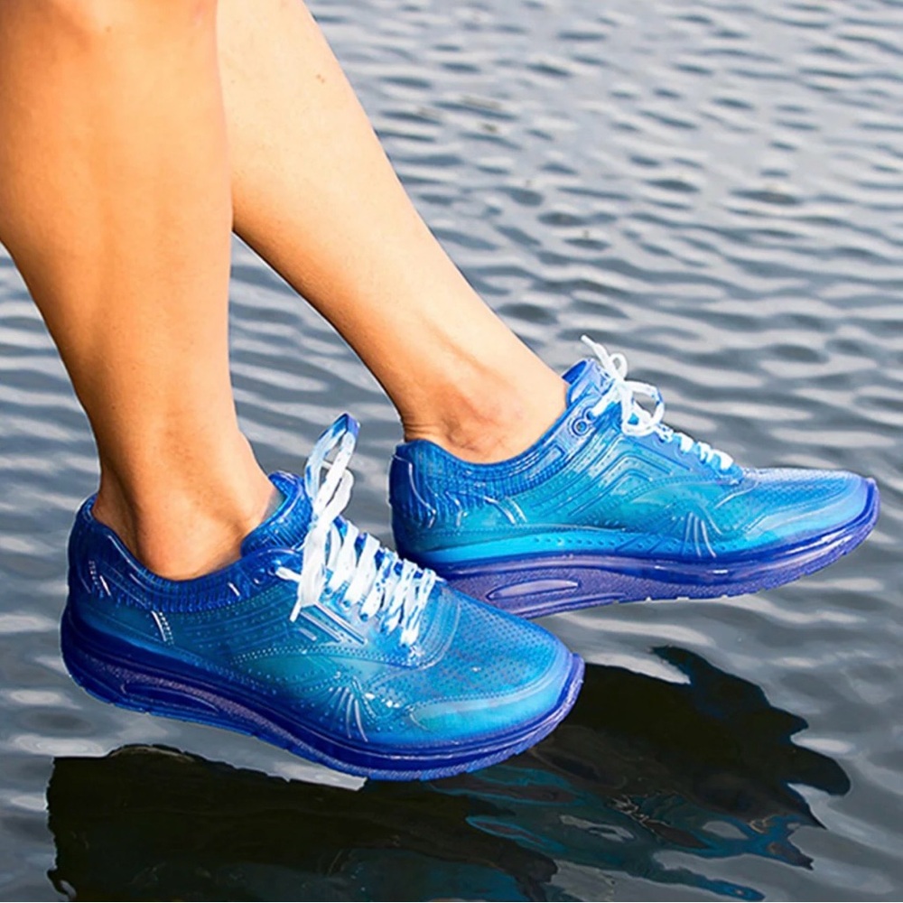 AIRDP by Ishu+ Transparent Red Designer Sneakers | Italian Fashion Tech Shoes‎ - Picture 4 of 16